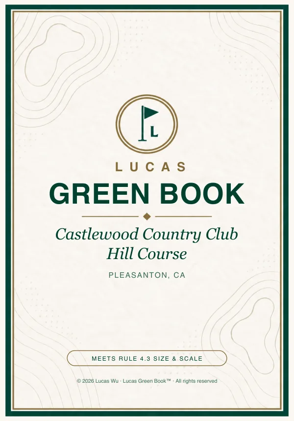 Castlewood Country Club — Hill Course green book cover