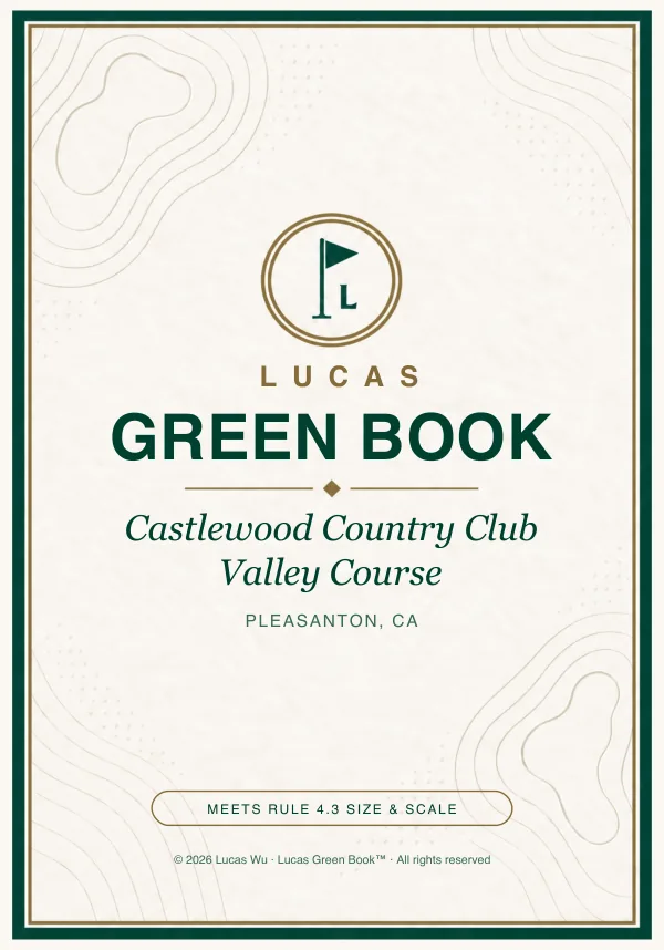 Castlewood Country Club — Valley Course green book cover