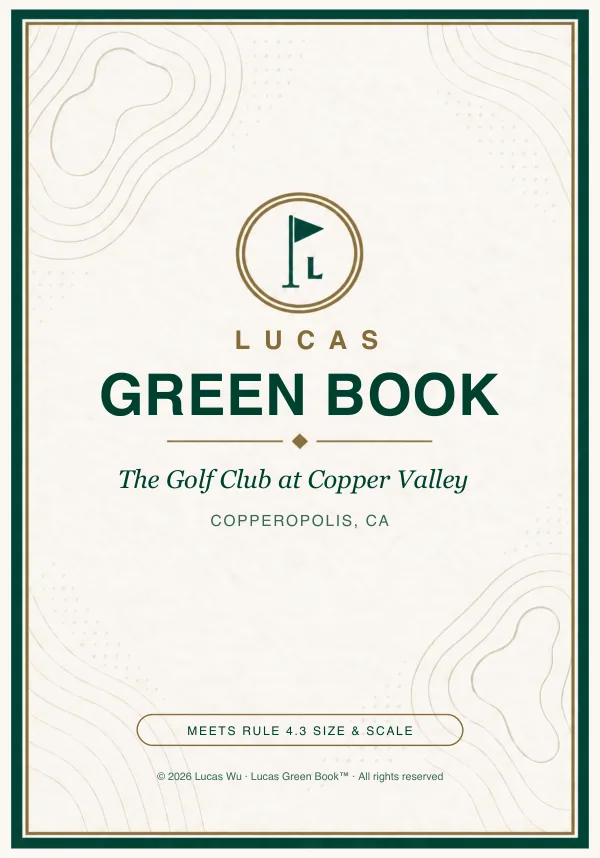 The Golf Club at Copper Valley green book cover