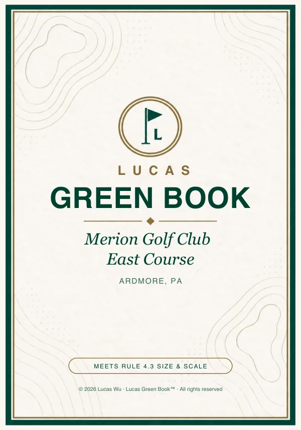 Merion Golf Club — East Course green book cover