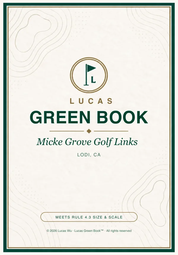 Micke Grove Golf Links green book cover