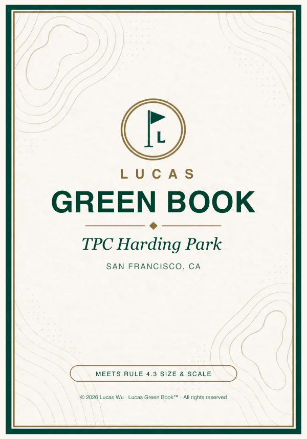 TPC Harding Park green book cover