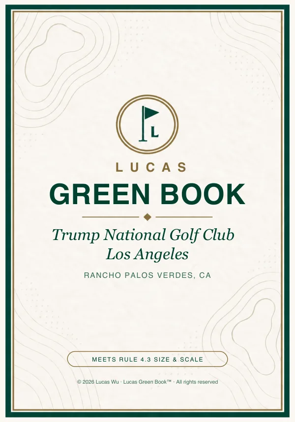 Trump National Golf Club — Los Angeles green book cover